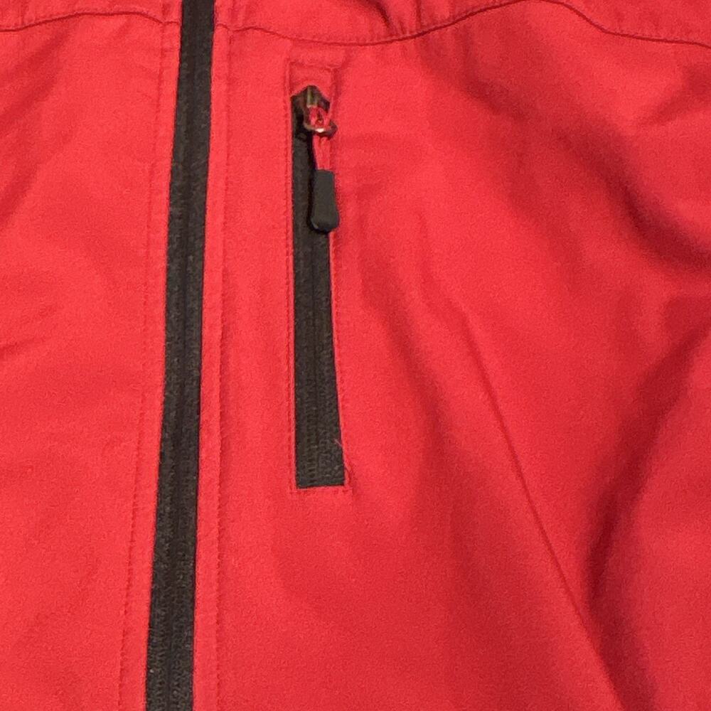 Free Tech Men's Red/Black Colorblock Full-Zip Jacket, Pockets, L (42-44)